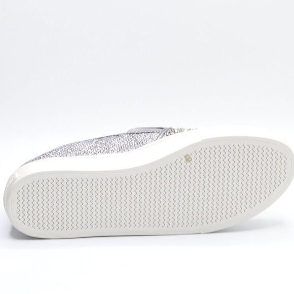 INC Womens Sammee Metallic Rhinestone Loafers Gray 6 Medium (B,M) - Picture 3 of 4